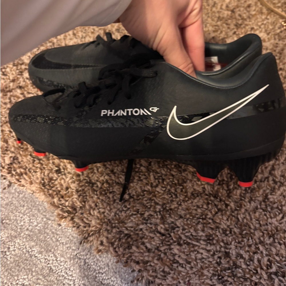 Nike Phantom Black and Red Men's Soccer Cleats